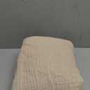 EMME Cotton Throw Blanket Large 50"x70" Gifts for Women 100% Muslin for Couch Breathable Gauze All Season Soft and Lightweight Pre-Washed (Light Tan)
