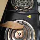 MegaChef Electric Easily Portable Ultra Lightweight Dual Coil Burner Cooktop Buffet Range in Matte Black