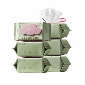 Bc Babycare Cloud Moist Wet Baby Wipes, Thick & XL, 99% Water, Ultra-Hydrating, Unscented, Hypoallergenic for Sensitive Skin, Biodegradable, 6 Flip-Top, 480 Count