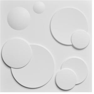 Art3d Decorative 3D PVC Wall Panel for Interior Dcor, 12-Pack 19.7 x 19.7 in., 32 Square Feet, Bubble