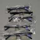 6 pack Executive Style Reading Glasses Men - Durable Readers with 99% Blue Light Blocking - Comfortable Fit with TR90 Frames, +3.0