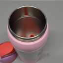 Owala FreeSip Insulated Stainless Steel Water Bottle with Straw for Sports and Travel, BPA-Free Sports Water Bottle, 32 oz, Pink, Angel Food Cake