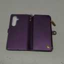 Defencase for Samsung Galaxy S24+/ S24 Plus Magnetic Wallet Case Compatible with Magsafe with RFID Blocking Zipper & Card Holder, PU Leather Detachable Phone Case for Galaxy S24+/ Plus 5G 6.7", Purple