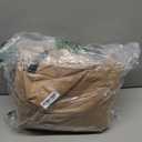 ULTCOVER Square Patio Heavy Duty Table Cover - 600D Tough Canvas Waterproof Outdoor Dining Table and Chairs General Purpose Furniture Cover Size 86 inch (Brown)