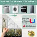 Dishwasher Magnets Decorative Cover,Rustic Wildflowers Refrigerator Magnet Cover,Washable Spring Garden Floral Butterfly Dishwasher Front Panel Cover Home Kitchen Decoration 23x26 Inch