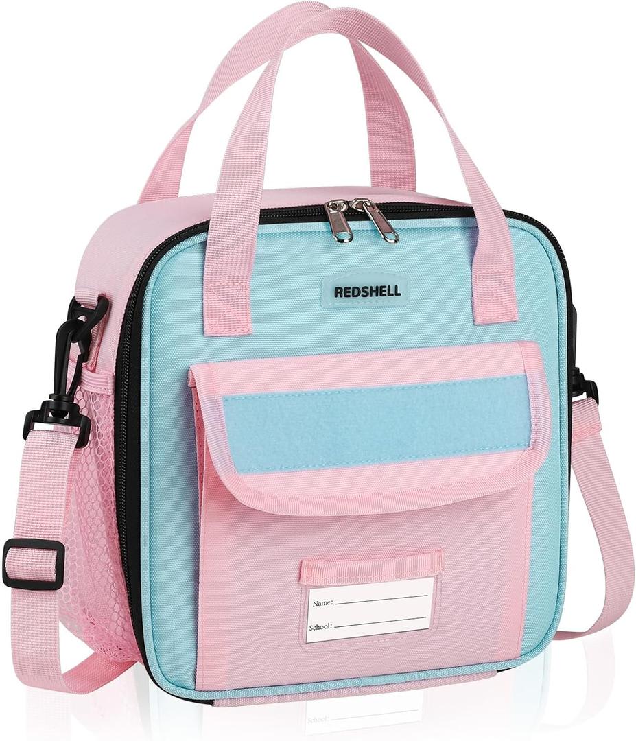 Lunch Box Kids, Large Insulated Lunch Bag Lunchbox for Girls, Pink