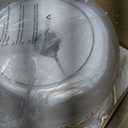 WUZUPS Chandelier Rustic Farmhouse Industrial Round Ceiling Pendant LED Light Fixture Clear Seeded Glass Shade for Dining Room Kitchen Island Foyer Entryway, H 20.9" x W 15.9", Gold