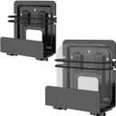 2 Pack Cable Box Mount and Modem Mount, Adjustable Wall Mount for Small and Wide Devices, Media Players, Cable Boxes, Modems, DVD Players