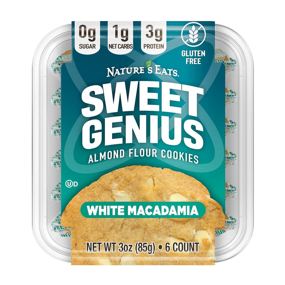 Almond Flour Cookies White Macadamia (3 Ounce (Pack of 1)) Best By: Dec 06, 2025