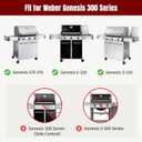 SHINESTAR 17.5'' Flavorizer Bars & Heat Deflectors for Weber Genesis 300