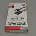 GE Home Electrical GE DVI-D Dual Link Cable, 10 Foot Cable, Video, 1600 X 1200 and Higher, for PC, Digital Monitor or HDTV, Black, 34508