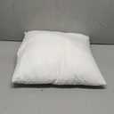 EDOW Throw Pillow Insert, Lightweight Soft Polyester Down Alternative Decorative Pillow, Sham Stuffer, Machine Washable. (White, 18x18)