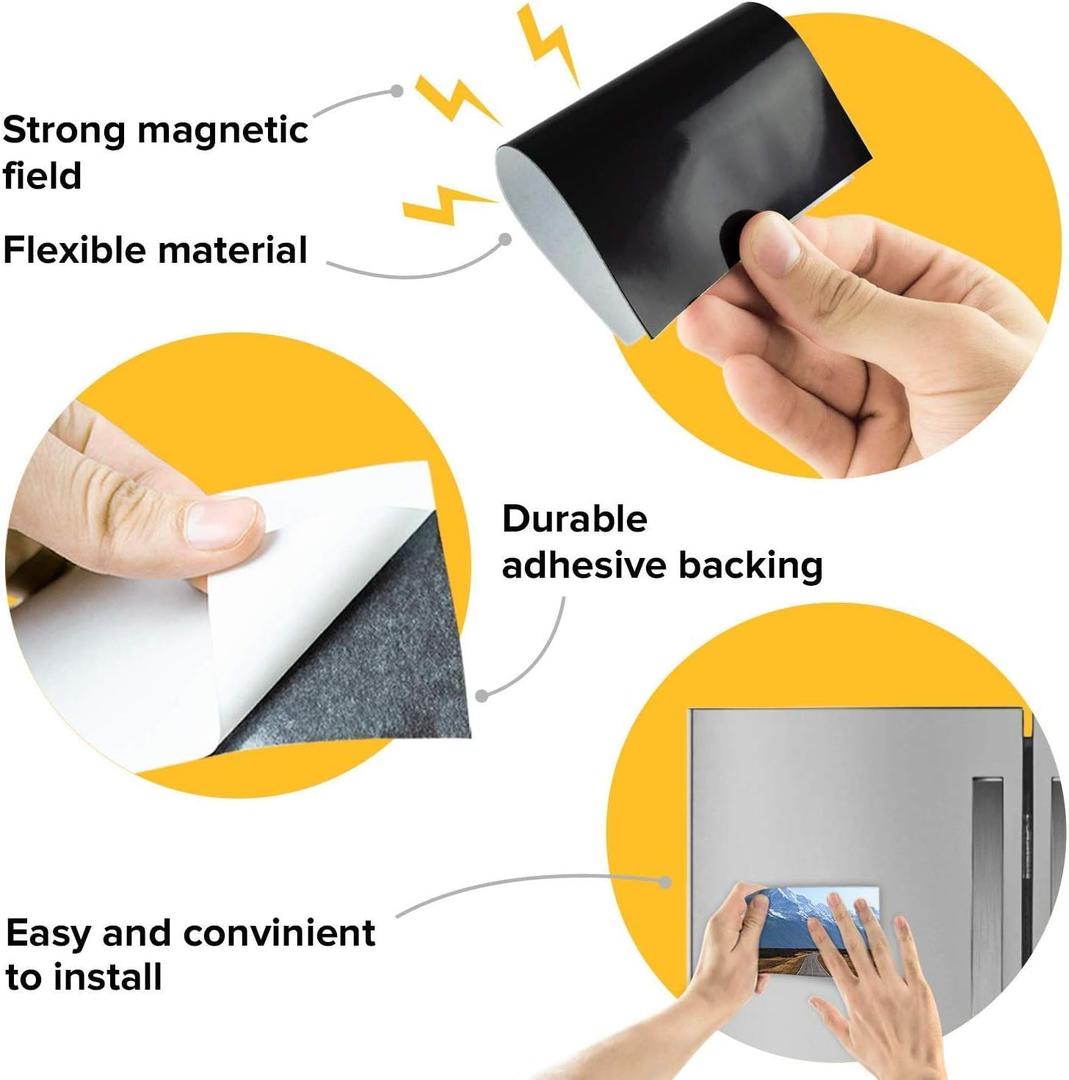 10pcs Magnetic Adhesive Sheets 4x6
