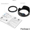 Lens Hood for Canon RF 28mm F 2.8 STM, Reversible Lens Shade Replace Canon EW-55 Lens Hood, Compatible with 55mm Filters and 55mm Lens Cap