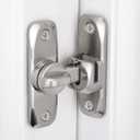INIRET 2 Packs Barn Door Latches,Silver 90/180 Degree Gate Lock,Zinc Alloy Right Angle Door Lock Latch,Flip Gate Latches Hardware,Door Security Sliding Door Latch Lock fo Cabinets,Bathroom,Barn Door