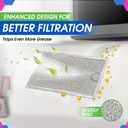 Microwave Filter Replacement 7.64 x 5.12 for GE WB06X10309 WB06X10359 Microwave Grease Filter - Also Fits LG Kenmore and More - Filters Kitchen Oven Air Entering Over the Range Vent Fan (2-Pack)