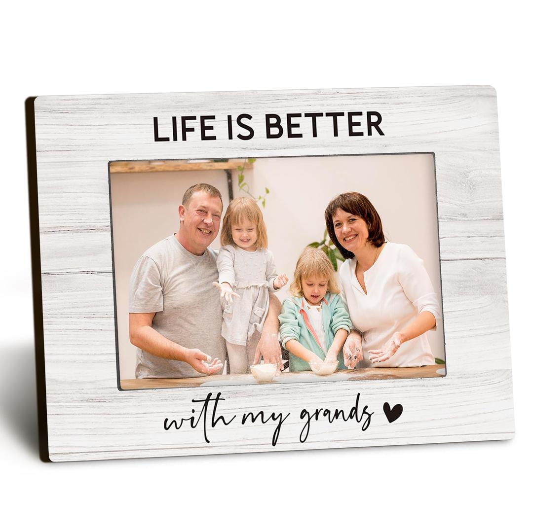 Grandparent Picture Frame | 4" × 6" Photo Frame for Grandma & Grandpa, Desk Decor Gift
