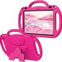 AVAWO Kids Case for 10-inch Tablet with Shoulder Strap, Lightweight Shockproof Handle Cover for 10" Tablet(Not for Other Tablet), Hot Pink