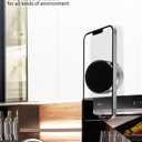 Electric Vacuum Magnetic Suction Phone Mount, Hands-Free Magnetic Cell Phone Holder for Car/Gym/Kitchen/Mirror/Bath/Smooth Surface, Compatible with iPhone & Android (Black)