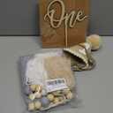 1st Birthday Highchair Banner Decorations For First Boys Khaki Cone Hat With One Cake Topper Photo Backdrop