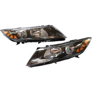 Pack Of 1, Front LED Headlight Assembly Compatible Left+Right Side Driver & Passenger Head Lights Direct Replacement Headlamps Perfect Match Car Assy Set for 2011 2012 2013 Kia Optima