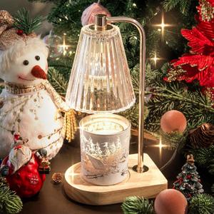 Candle Warmer Lamp Gifts for Women, Christmas Clearance Gifts for Mom Women, Candle Lamp Warmer with 2 Bulbs, Christmas Wax Melt Warmer for Jar Candles, Unique Gift Basket for Home Decor (Christmas Gifts)