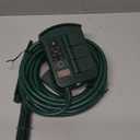 Outdoor Power Stake Timer for Christmas Light Decorations Waterproof, Dusk to Dawn, Outdoor Power Strip with 6 Outlets, 1875W/15A, 100FT Wireless Remote Control, 25FT Extension Cord, Heavy Duty