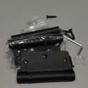 Self Closing Hinge 3 "x 3 " Adjustable 3 1/2 Inch Matte Black Auto Close Spring Hinges Door Closer Hinge 1/4" Radius Corner for Commercial Grade Auto Self-Closing 3 Pieces