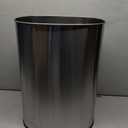 BestOffice | 13 Gallon Trash Can with Lid | Automatic Touchless Garbage Can | Odor Control | Modern Oval Design | Easy to Clean | Stainless Steel | Fits Any Kitchen, Bathroom, Office or Home