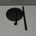 Paper Towel Holder Countertop, Standing Paper Roll Holder with Anti Slip Weighted Base, Stainless Steel Freestanding Paper Towel Holder for Kitchen, Black