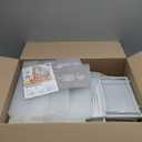 Amazon.com: SONGMICS Shoe Boxes, Pack of 12 Shoe Storage Organizers, Stackable Clear Plastic Boxes for Closet, Sneakers, 13.1 x 9.1 x 5.6 Inches, Transparent and White ULSP12SWT : Home & Kitchen