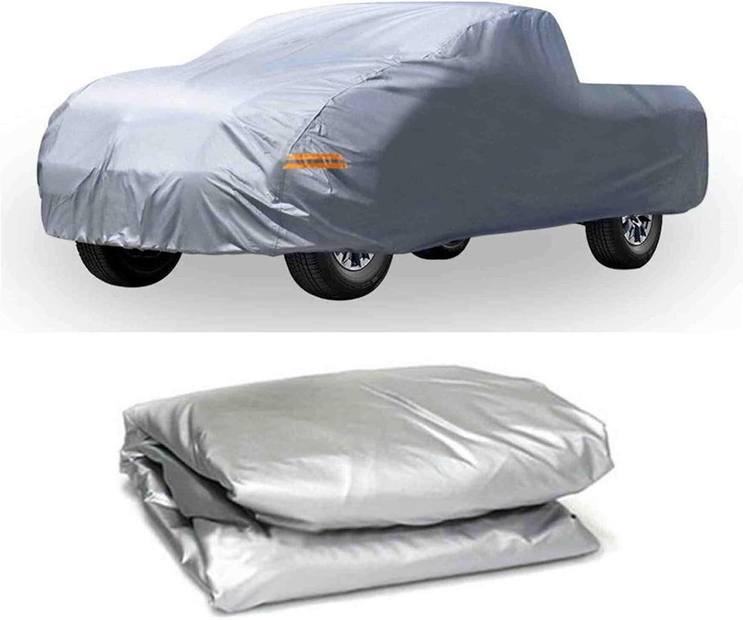 munirater All Weather Heavy Duty Outdoor Pickup Truck Cover Sun Rain Replacemenet for Universal Pickup Truck up to 210 L x 70 W x 65 H