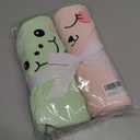 Mooreeke 2 Pack Toddler Towels - 100% Cotton Toddler Hooded Towels - Soft Baby Bath Towel with Hood for Newborn - Comfort Towel for Baby Girls and Boys - Animal Shaped (Dinosaur & Bunny)