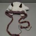 Animal Hat Cute Sheep Cap for Girls, Soft Lamb Beanie with Ear Flaps, Winter Headwear Cosplay Props Party Supplies (One Size, White)