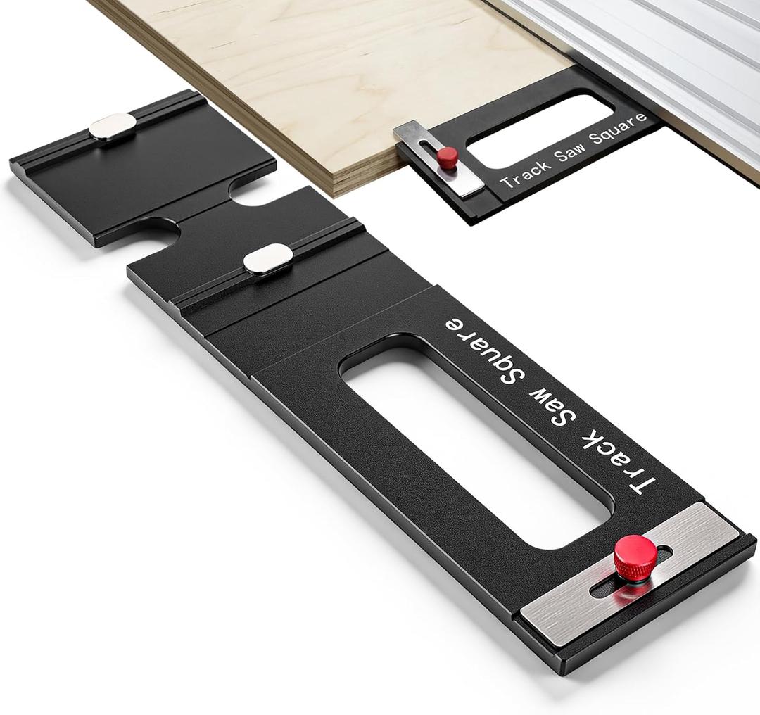 Nuogo Track Saw Guide Track Saw Square Tracks Rail Square Guide 90° Right Angle Cuts From Edge Auto-Align and Fast Adjust for Woodworking and DIY Precision Cutting