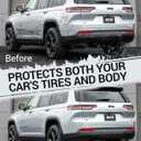 Ecarzo Mud Flaps Compatible with Jeep Grand Cherokee L 2025 2024 2023 2022 2021 3-Row No Drilling Required All Weather Mud Splash Guards Mudflap Front & Rear Jeep Grand Cherokee L Accessories 4pc Set