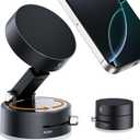 2025 Upgraded Vacuum Magnetic Suction Phone Holder for Your Car, 360 Adjustable Suction Cup Phone Mount, Vacuum Phone Holder Magnet Grip for MagSafe iPhone 17 Pro Max /17Air/16/15/14/13/12