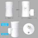 Led Night Lights Plug into Wall, 3000K/5000K Switchable, 2 Pack, Plug in Night Light, 0-100LM Dimmable Night Light, Modern Nightlights, Dusk To Dawn Sensor for Bedroom Bathroom Kitchen Stairs