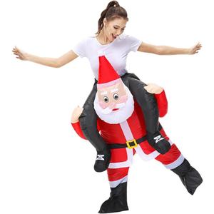 Inflatable Santa Claus Costume for men Xmas Santa Suit Blow Up Costume Adult Christmas Suit