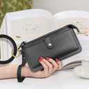 Idakekiy Wristlet Keychain, Silicon Key Ring Wallet Bracelets Card Holder Purse with Tassel for Women Girl