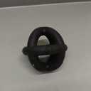 Monster K9 Indestructible Dog Ball  Lifetime Replacemnet - Durable Dog Toy for Aggressive Chewers - Safe, Non-Toxic Natural Rubber - Chew, Tug & Fetch - Tough, Heavy Duty - 5.5 (2X Tennis Ball Size) (Black)