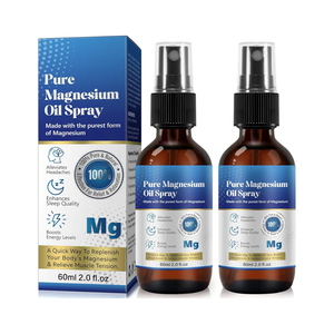 Generic Magnesium Spray Pack of 2 - Magnesium Oil for Feet - 100% Natural Topical Magnesium Oil Spray - Organic Concentrated Magnesium Chloride Oil