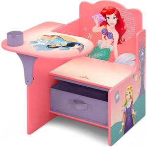 Delta Children Chair Desk with Storage Bin, Disney Princess (Pink)
