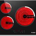 24 Inch Electric Cooktop 3 Burner 5700W
24" Electric Stove Built-in, 3 Burners Electric Cook Top with Touch Control, Timer, Safety Lock, 220V Hard Wired (No Plug)