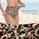 American Trends High Waisted Bikini Bottoms Ruched Tummy Control Swim Bottom Bathing Suits for Women (Beige)