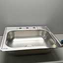 Elkay D12522 Dayton 25" Drop In Single Basin Stainless Steel Kitchen Sink - 3 Faucet Holes