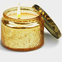 Wholesale Transparent Tea Embossed Glass Candle Jar Glass Canister Aromatherapy Candle Table Decorative Glass Container