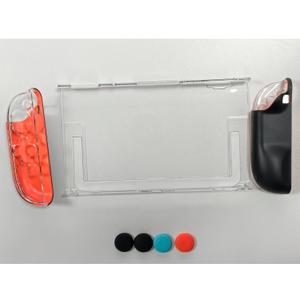 [Improved Easy-Dock Version] Clear Dockable Protective Case Compatible with Nintendo Switch 2 2025, Transparent Hard Shell, Slim Cover Protector for Joycon & Grip, Split Design, Anti-Scratch