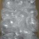 30Pcs Clear Christmas Ornament Ball, 2.4 Inches Transparent Fillable Tree Ornaments with Removable Silver Cap Hanging Cords, Flat Plastic Round Ball for Xmas Holiday Home Party Decor DIY Crafts