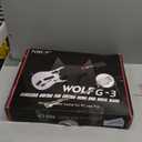 NBCP Guitar Hero Guitar, Wireless PC Guitar Hero Controller for PlayStation 3 PS3 with Dongle for Clone Hero, Rock Band Guitar Hero Games White